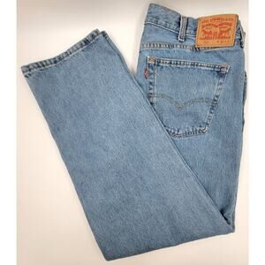 Levi's 550 Mens 38x32 Blue Denim Work Jeans Cotton Relaxed Fit